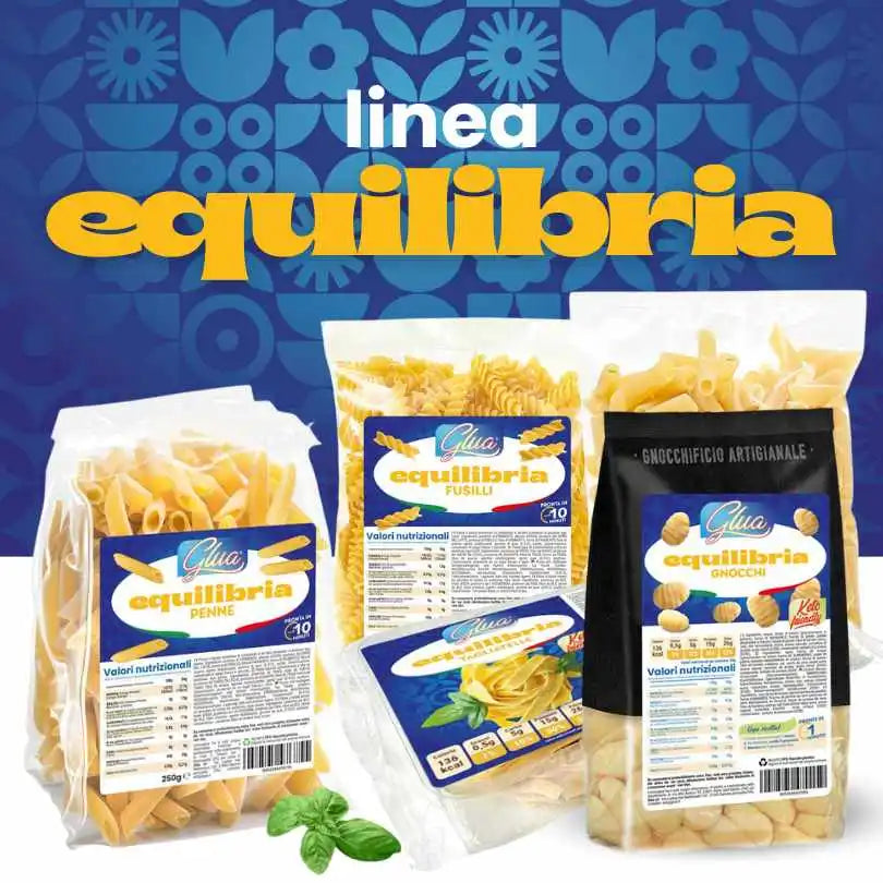 Pasta della collezione Equilibria, alimenti keto per dieta chetogenica, con gusto autentico italiano.