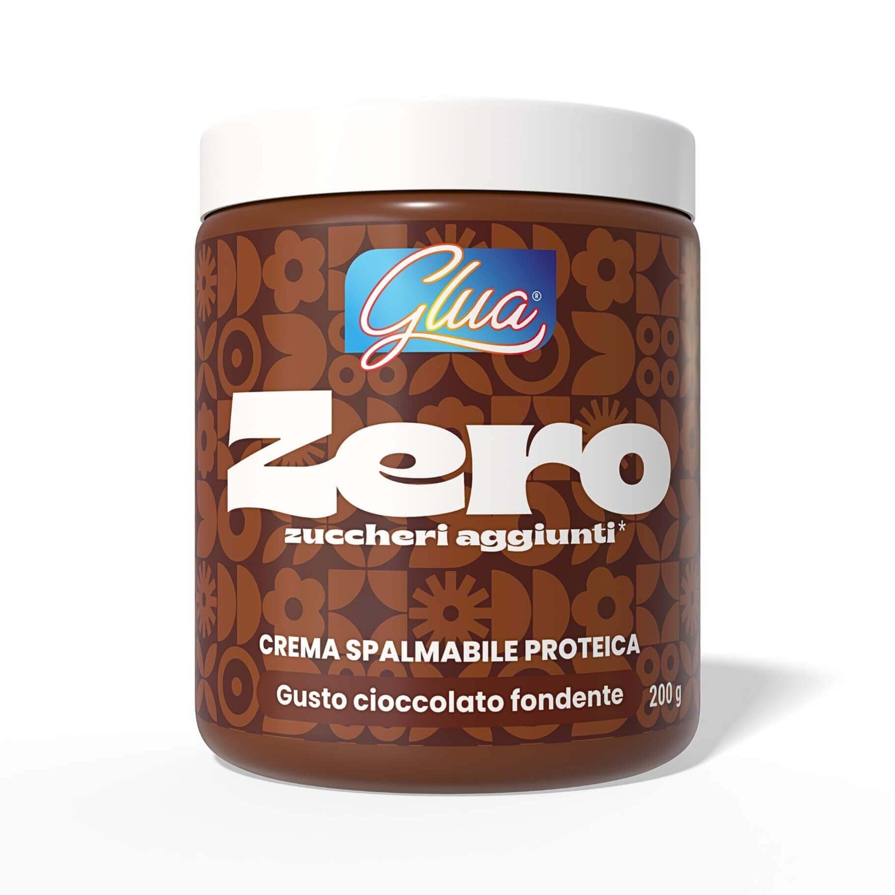 Crema proteica al cioccolato fondente 200g, senza zuccheri aggiunti, ideale per dieta chetogenica.