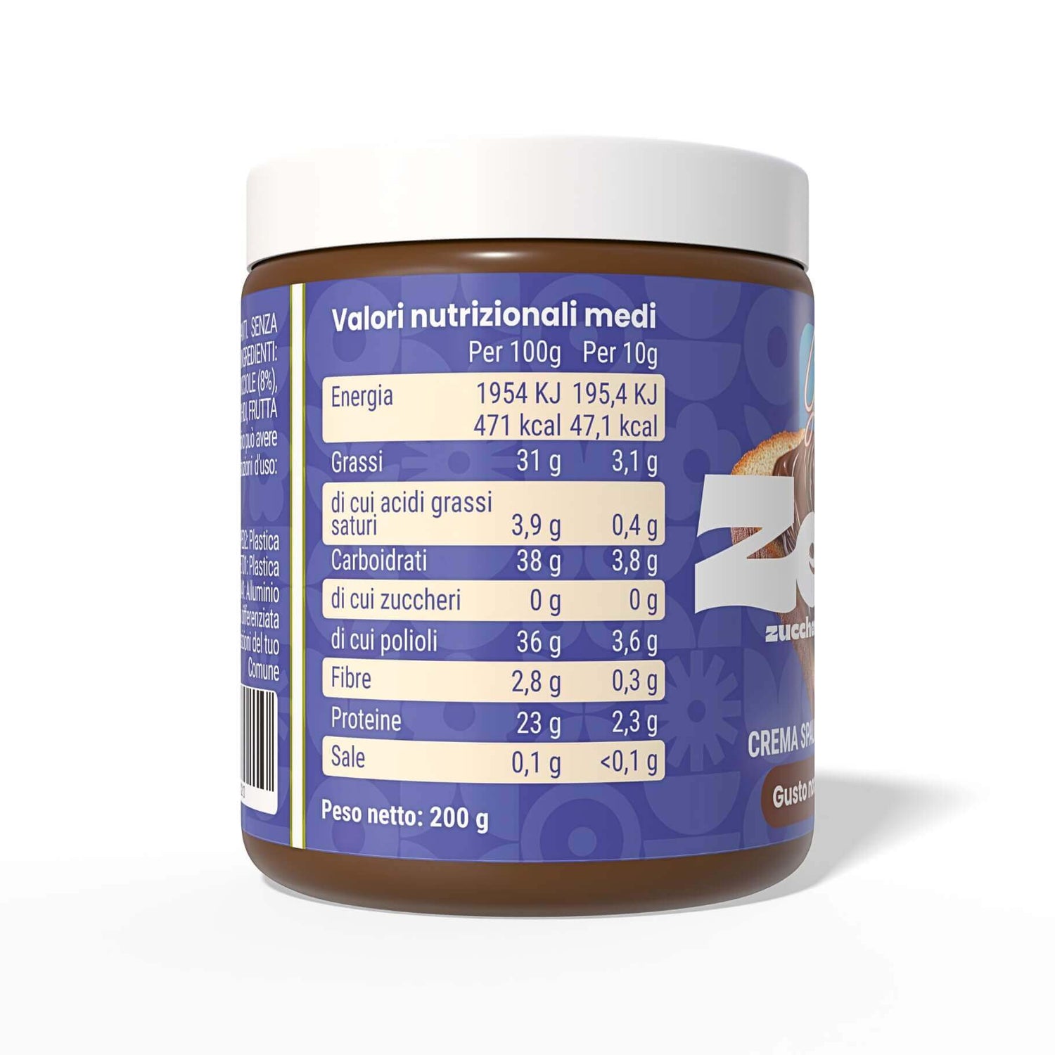 Crema proteica alla nocciola e cacao