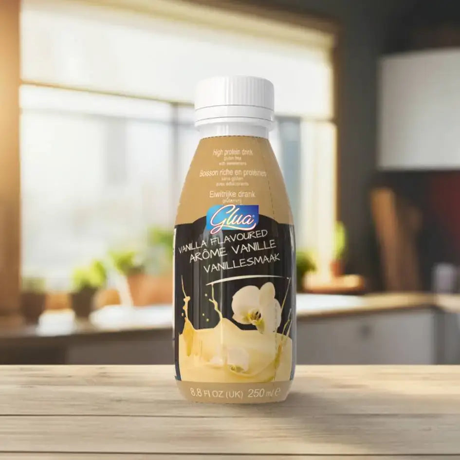 DeliPRO Zero alla Vaniglia: bevanda proteica keto senza zuccheri, 15g di proteine, ideale per dieta chetogenica.