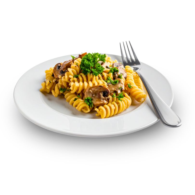 Fusilli proteici ai funghi Pronti