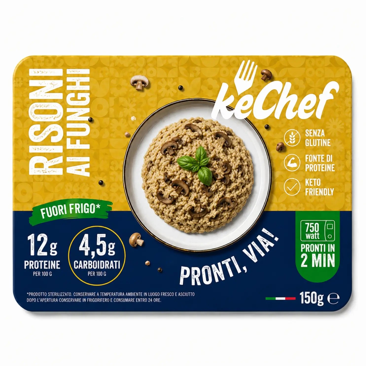 Risoni keChef ai funghi Pronti