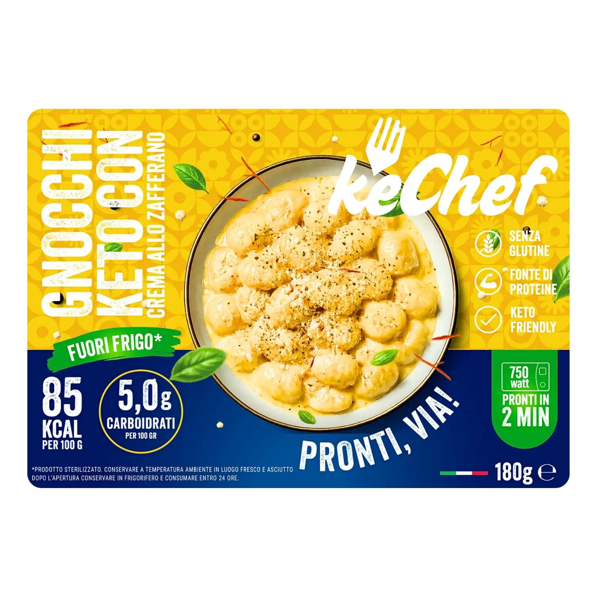 Gnocchi Keto crema allo zafferano keChef