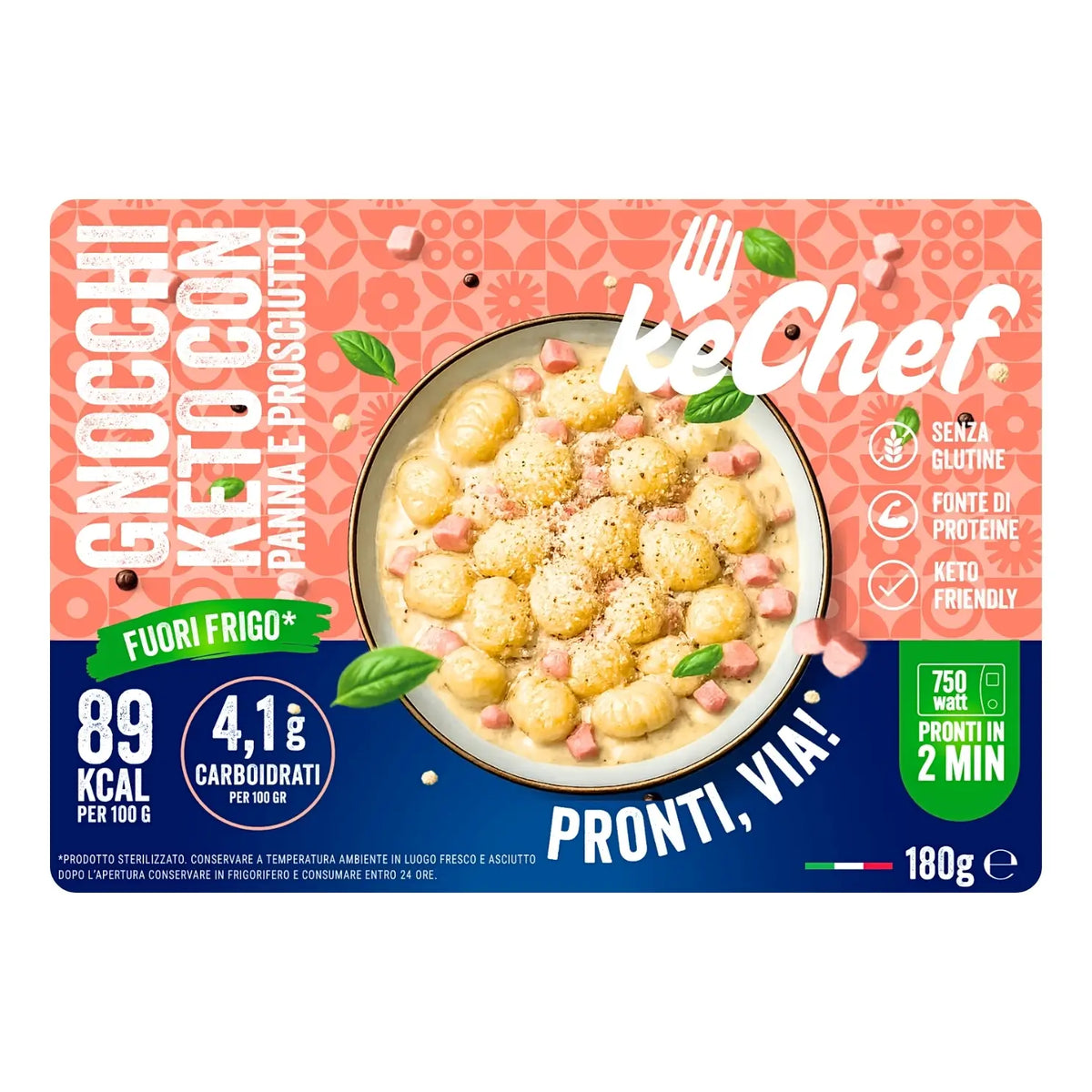 Gnocchi Keto con Panna e Prosciutto keChef