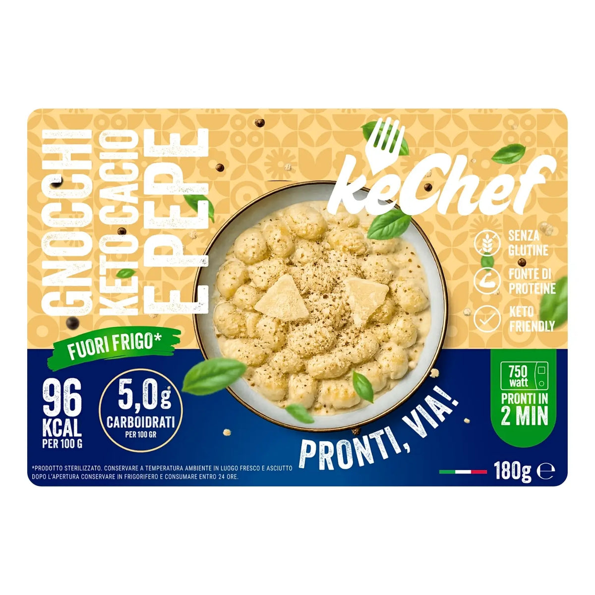 Gnocchi Keto al cacio e pepe keChef