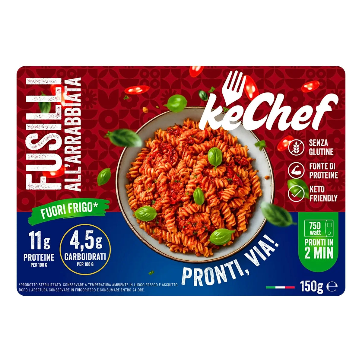 Fusilli keChef all'arrabbiata