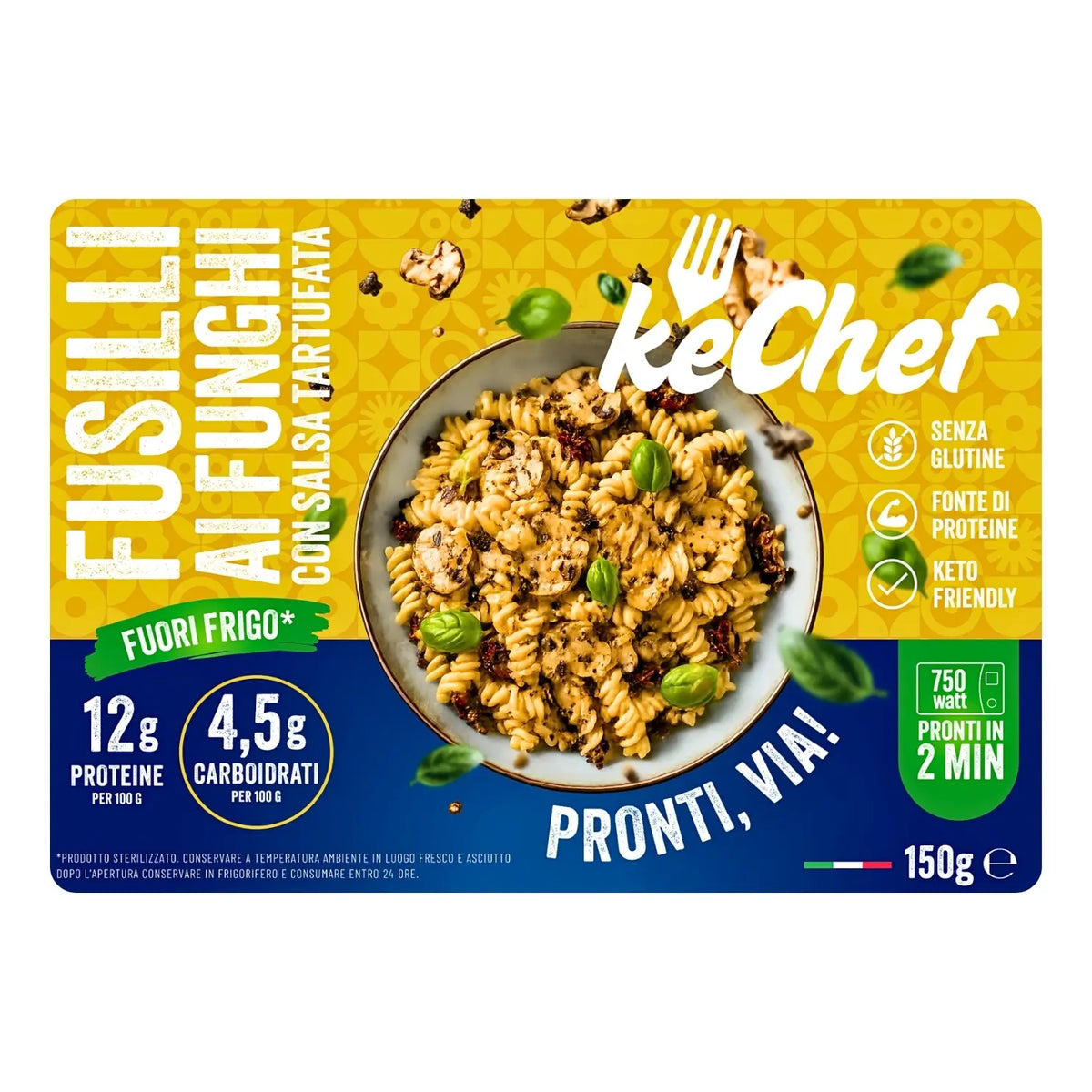 Fusilli keChef ai funghi e tartufo Pronti