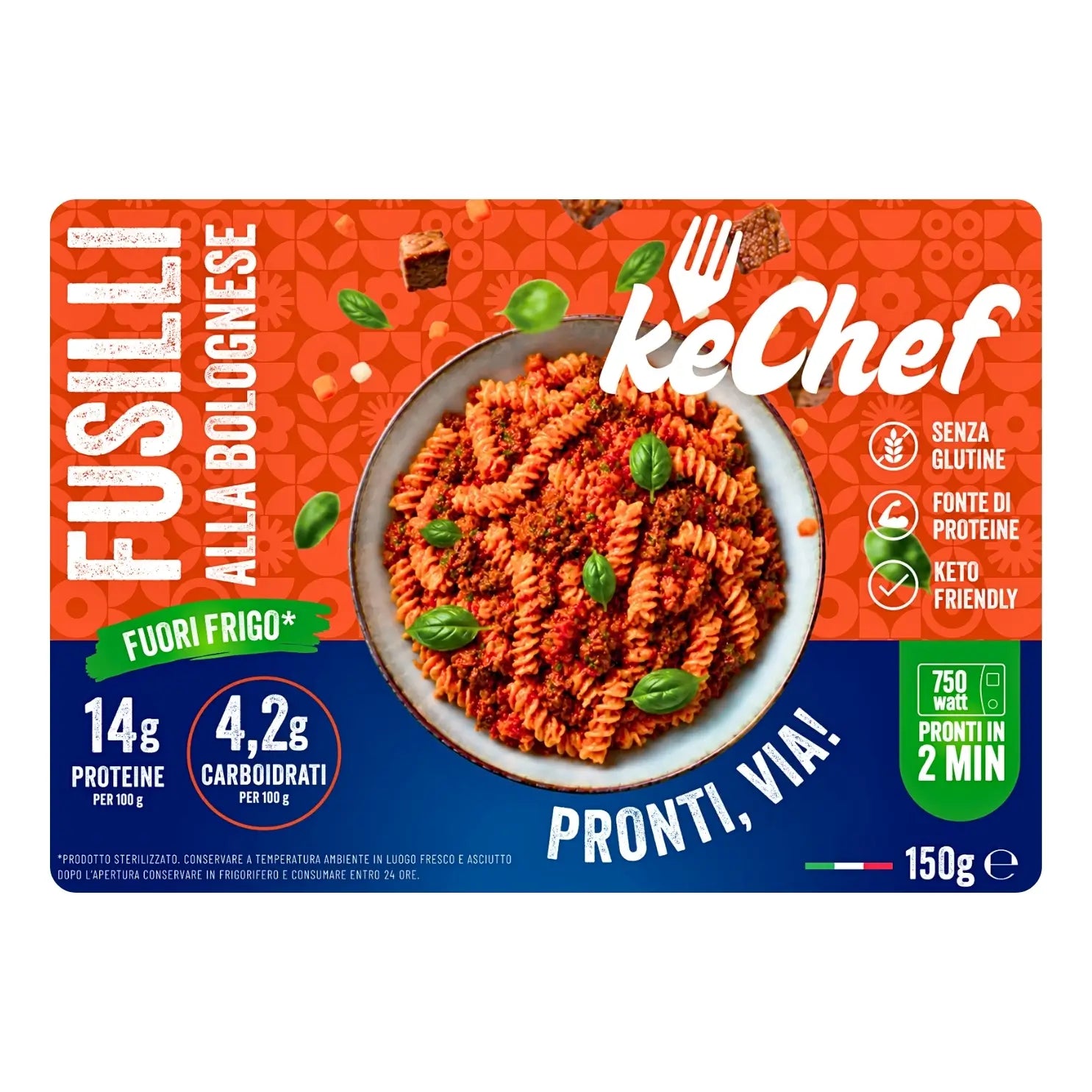 Fusilli keChef alla bolognese Pronti