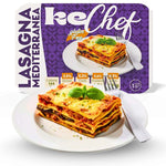Lasagna keChef vegetariana Pronta: lasagna mediterranea gluten free, pronta da gustare, con zucchine, melanzane e peperoni.
