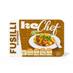 Fusilli keChef ai funghi Pronti, pasta al gusto di porcini, veloce e gustosa, ideale per dieta chetogenica.