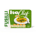 Fusilli keChef agli asparagi Pronti, piatto gluten free, contenuto energetico e ricco di proteine per dieta chetogenica.