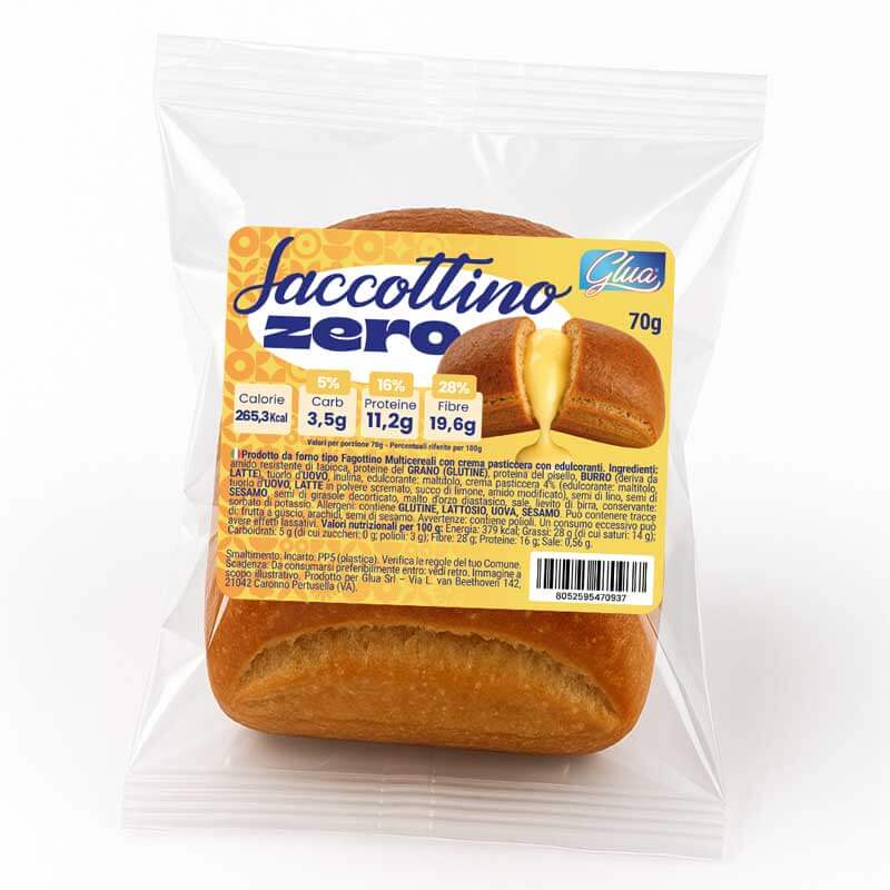 Saccottino alla crema pasticcera