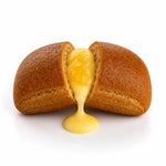 Saccottino alla crema pasticcera, mela e cannella con ripieno cremoso di crema dolce.