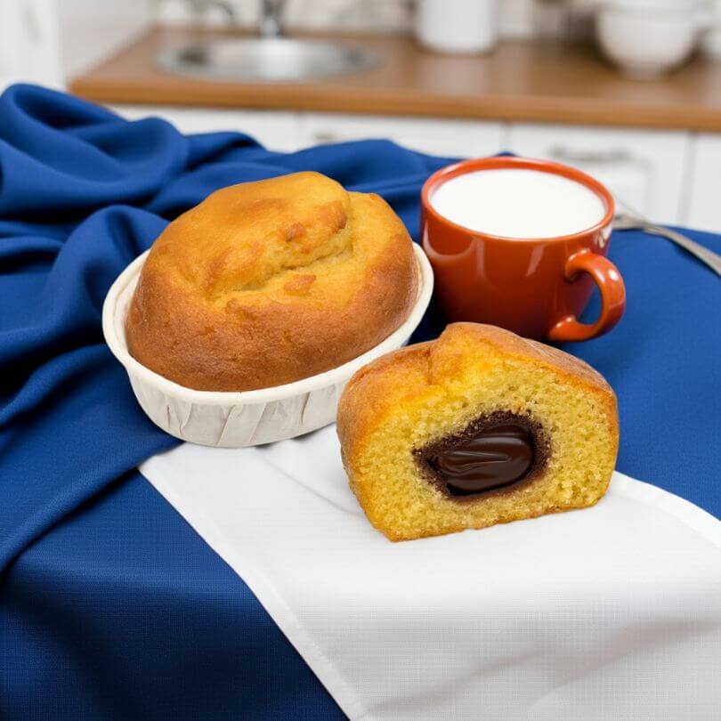 Tortini cuor di nocciola, dolci senza glutine, con ripieno di cioccolato, ideale per dieta chetogenica e alimenti proteici.