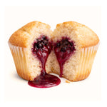 15 Muffin Proteici Ripieni ai Frutti di Bosco dal ripieno succoso, adatti per una dieta Keto.