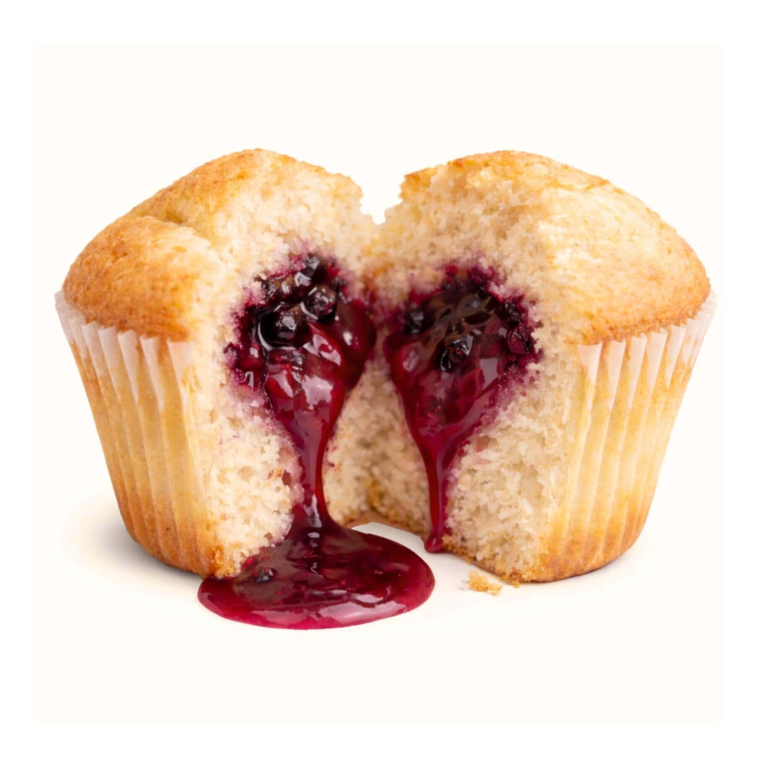 15 Muffin Proteici Ripieni ai Frutti di Bosco dal ripieno succoso, adatti per una dieta Keto.