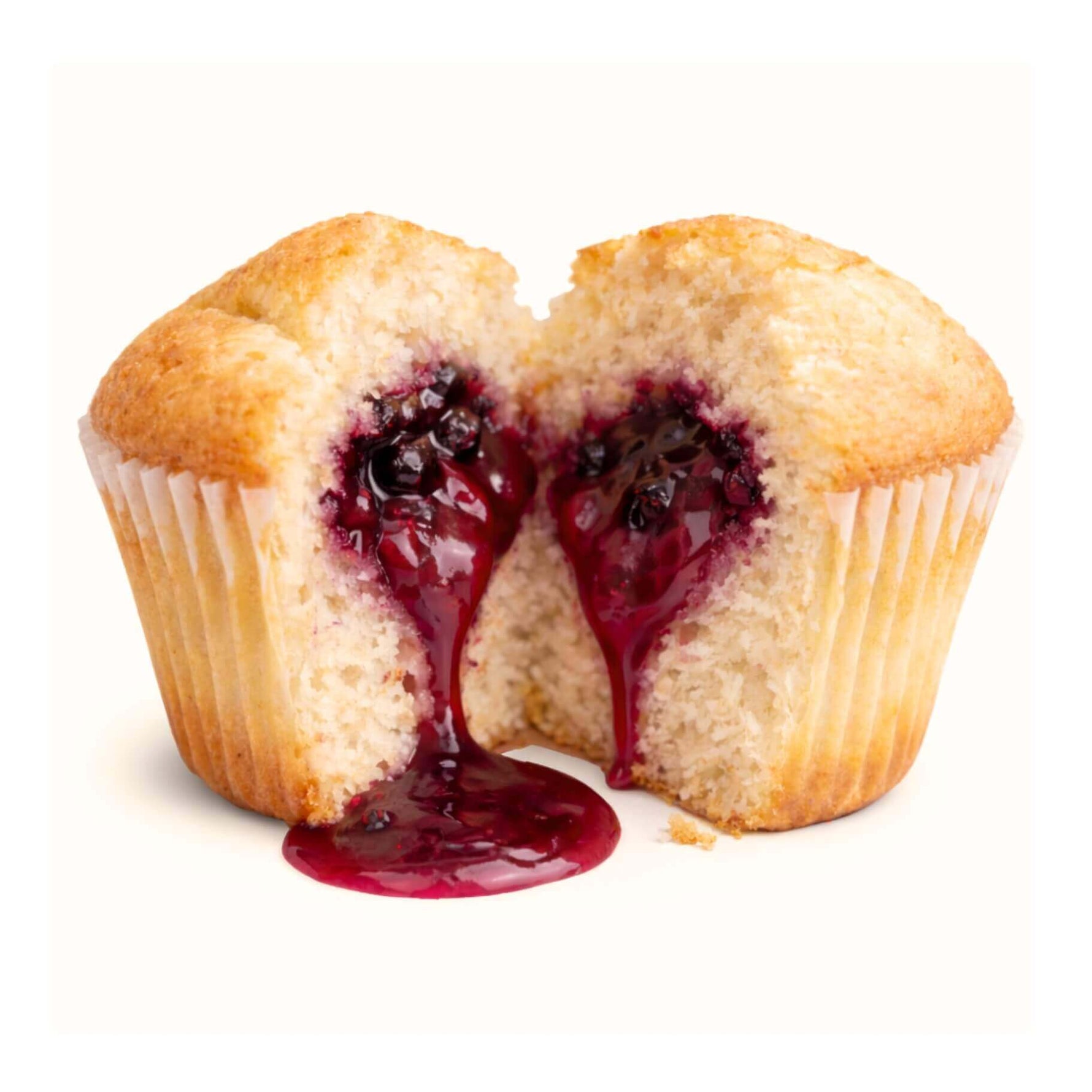 15 Muffin Proteici Ripieni ai Frutti di Bosco dal ripieno succoso, adatti per una dieta Keto.