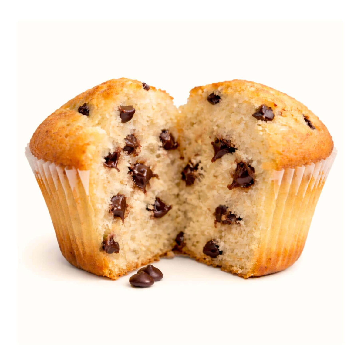 15 Muffin con gocce di cioccolato, soffici e fragranti, ideali per una dieta chetogenica, con cioccolato che si scioglie.