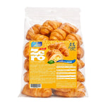 15 Cornetti proteici ripieni di crema al limone in confezione da 50g con 0,5g di zuccheri per cornetto.