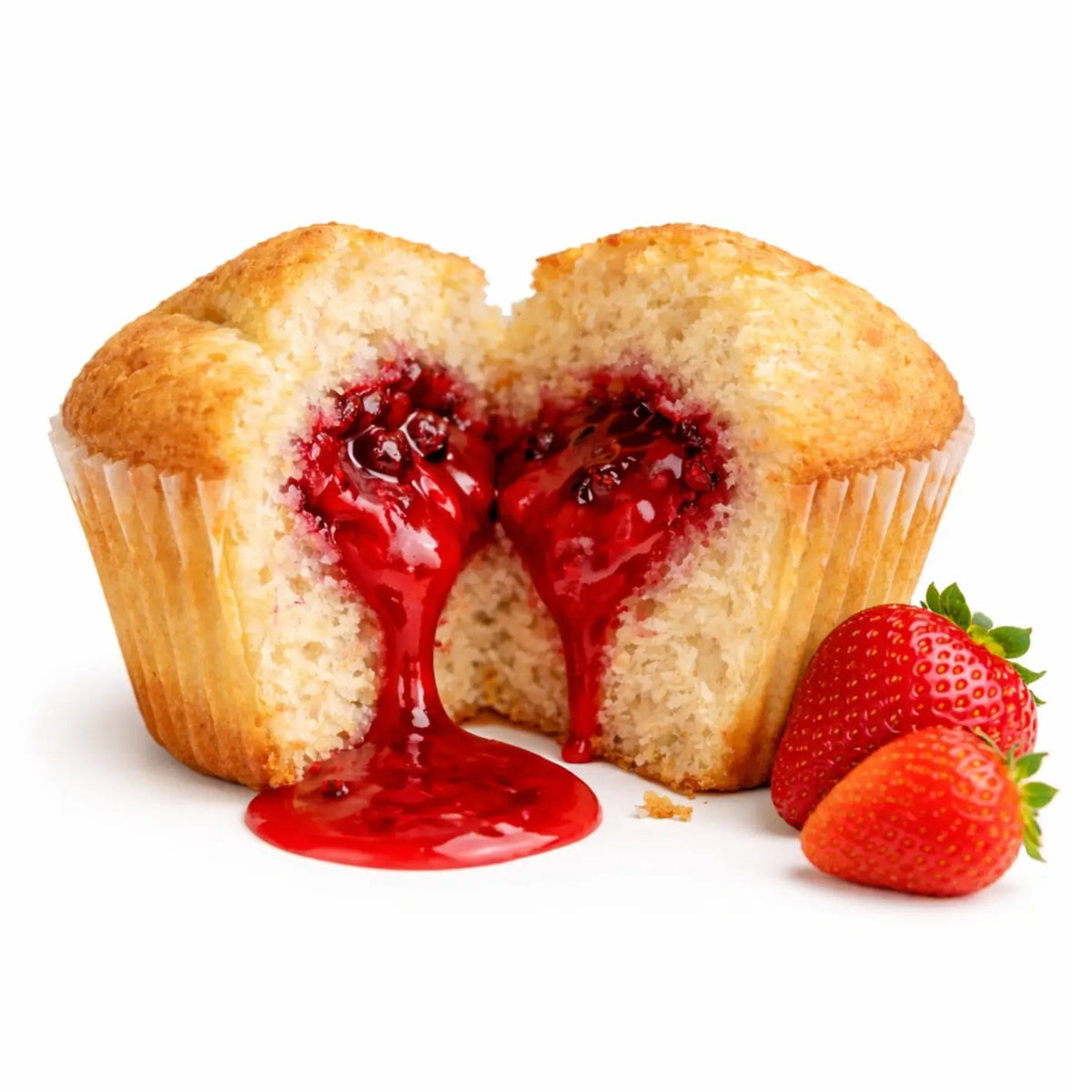 15 Muffin Proteici Ripieni ai Fragola