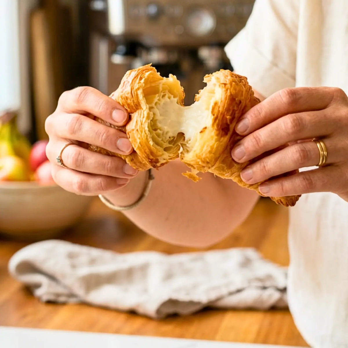 15 Cornetti proteici ripieni di crema al cocco, una dolcezza tropicale da gustare.
