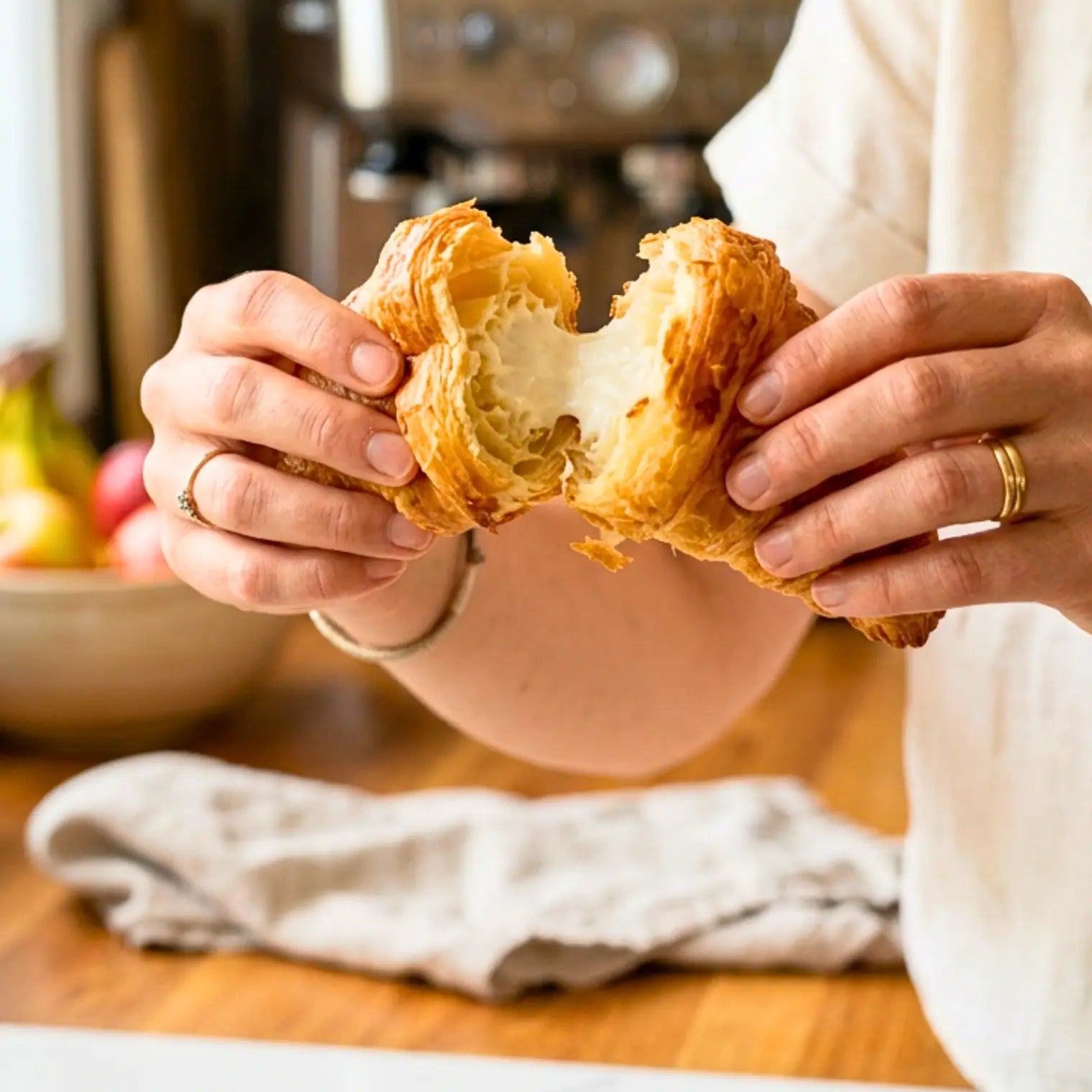 15 Cornetti proteici ripieni di crema al cocco, una dolcezza tropicale da gustare.