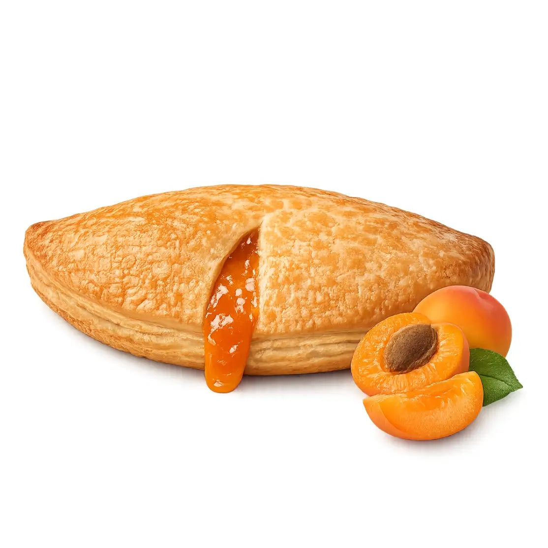 Sfogliatina Zero all'abicocca morbida con ripieno di albicocca, ideale per diete keto e glua.