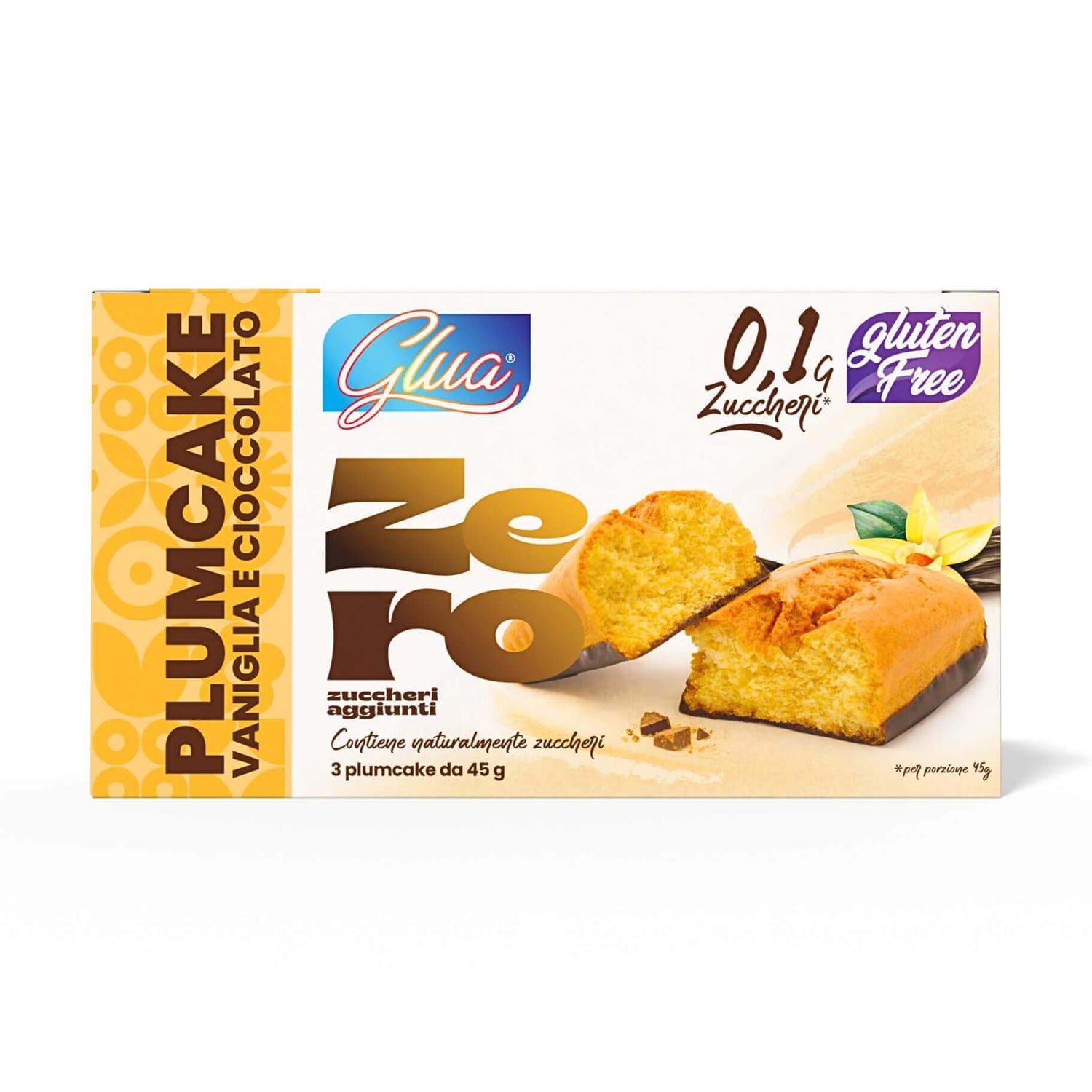 Plumcake con base di cioccolato gusto vaniglia