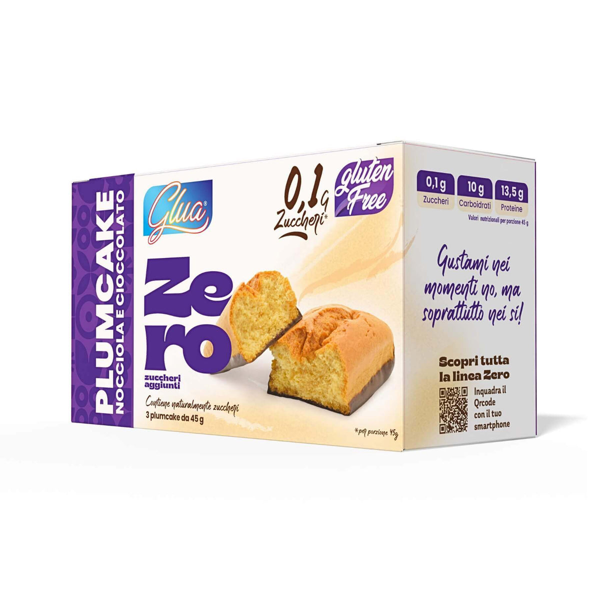 Plumcake con base di cioccolato gusto nocciola, snack keto, ideale per dieta chetogenica, gluten free.