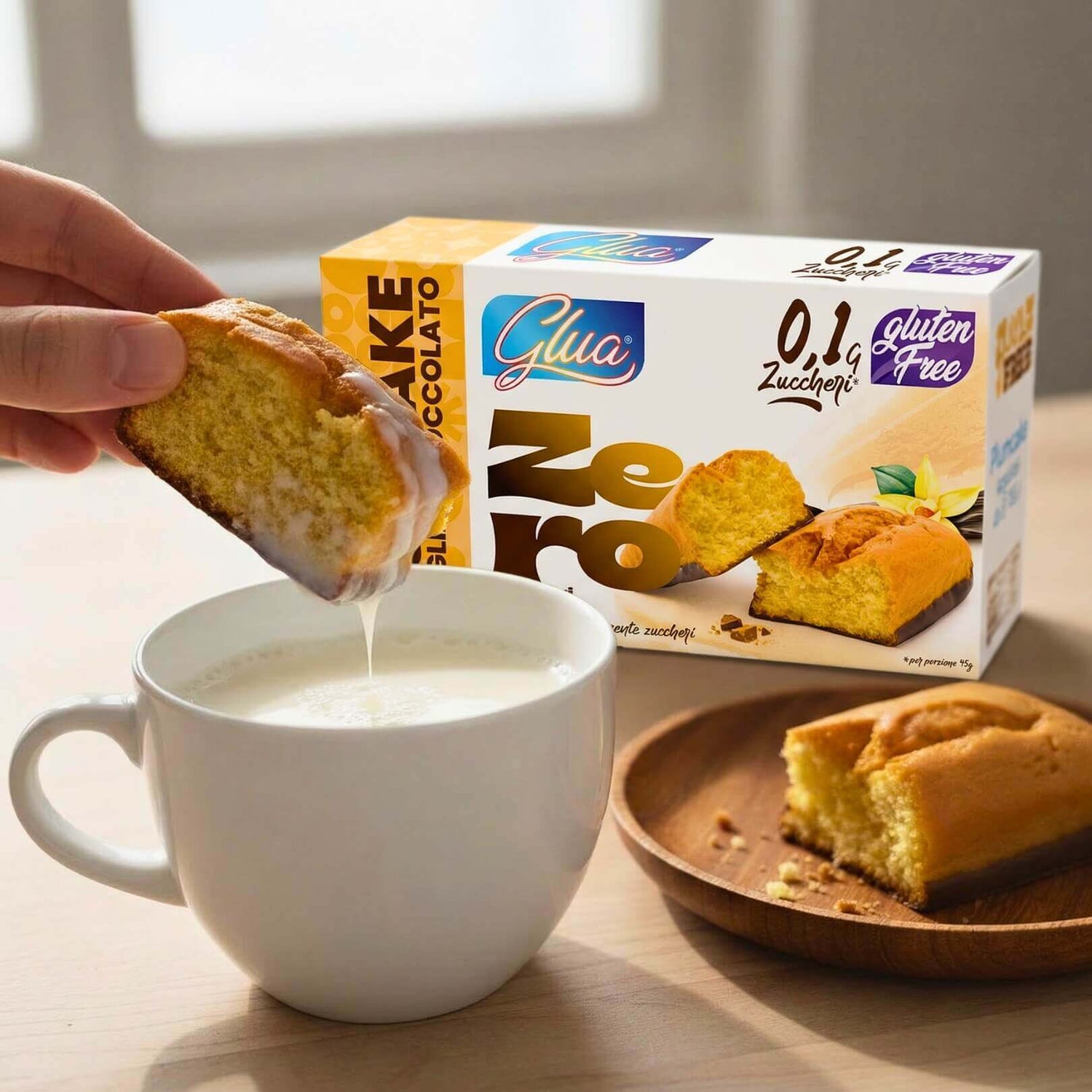 Plumcake con base di cioccolato gusto vaniglia