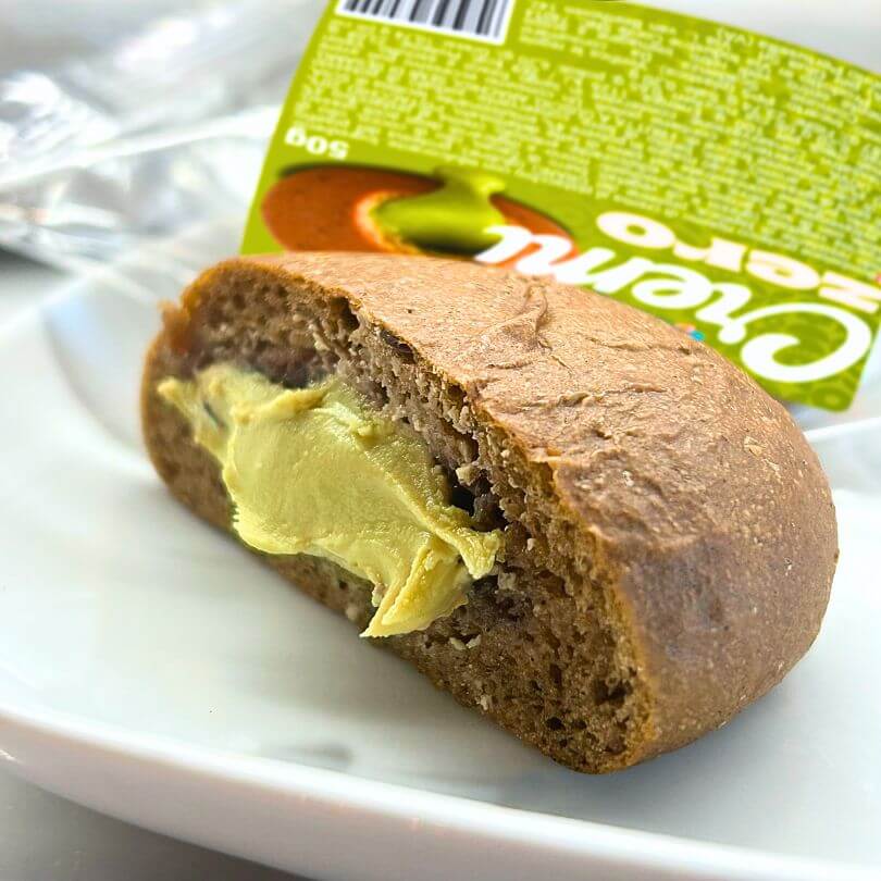 Cremì Bombolone al pistacchio, alimento keto con 0,4g di zuccheri, 50g, ideale per dieta chetogenica e alimenti proteici.