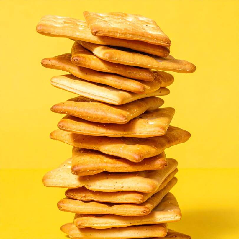Crackers keto classici: snack croccanti ideali per dieta chetogenica, ricchi di proteine e fibre.