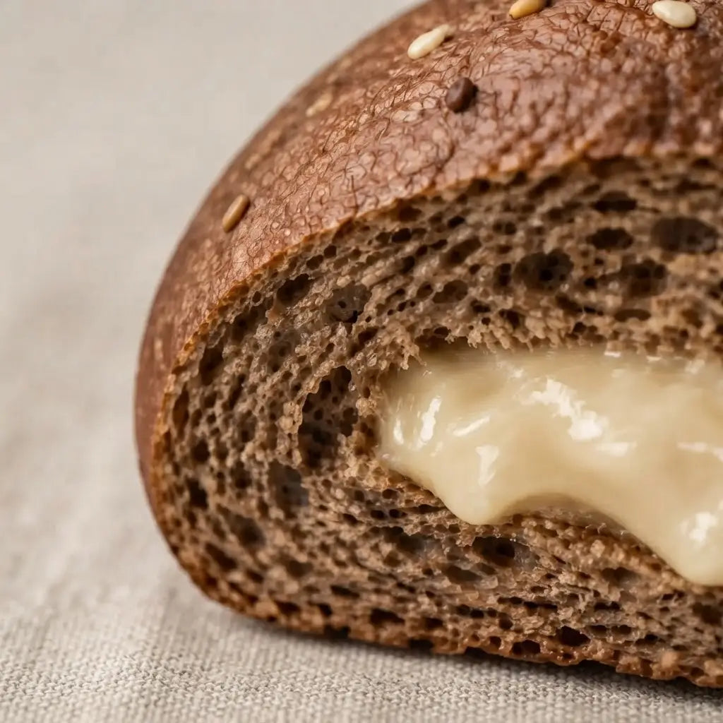Cremì Bombolone alla nocciola bianca con cuore cremoso, alimento keto, zero zuccheri,= ideale per merenda.