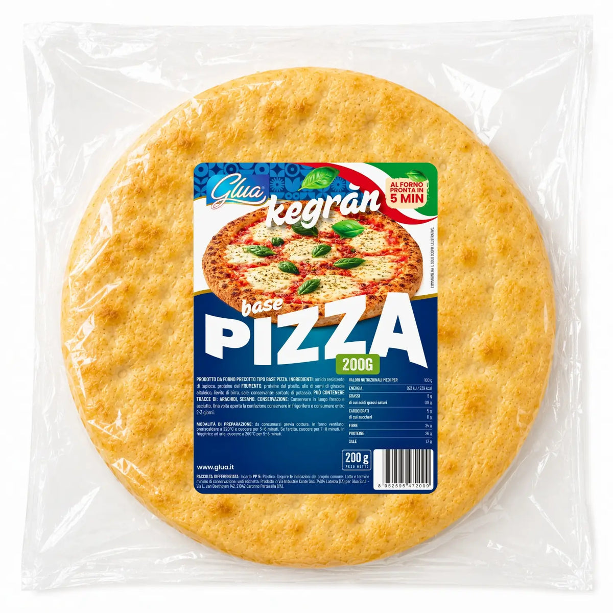 Base Pizza kegràn 200g