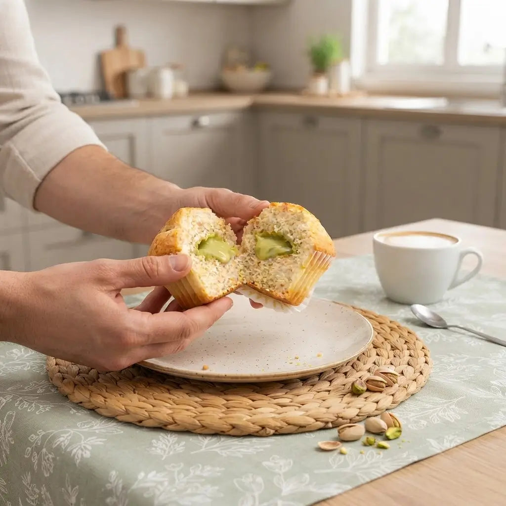 15 Muffin Proteici al pistacchio