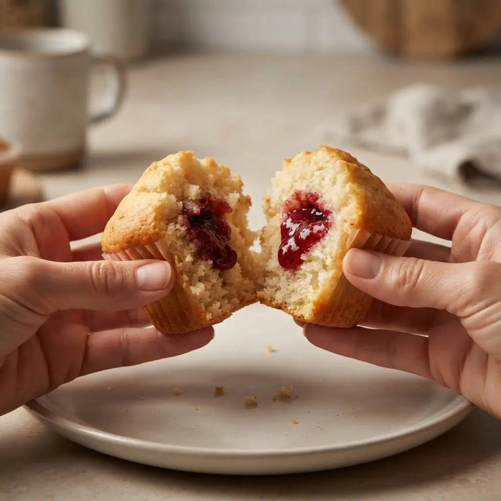 15 Muffin Proteici Ripieni ai Fragola