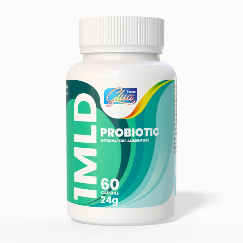Probiotic 1 MLD – Integratore di Probiotici in bottiglia da 60 capsule, supporta la flora intestinale.